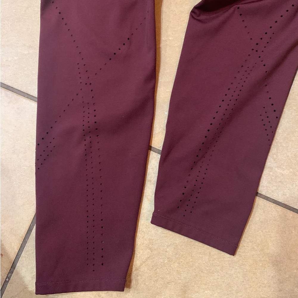 JoyLab 7/8 Length High Rise Legging Maroon - Picture 6 of 9